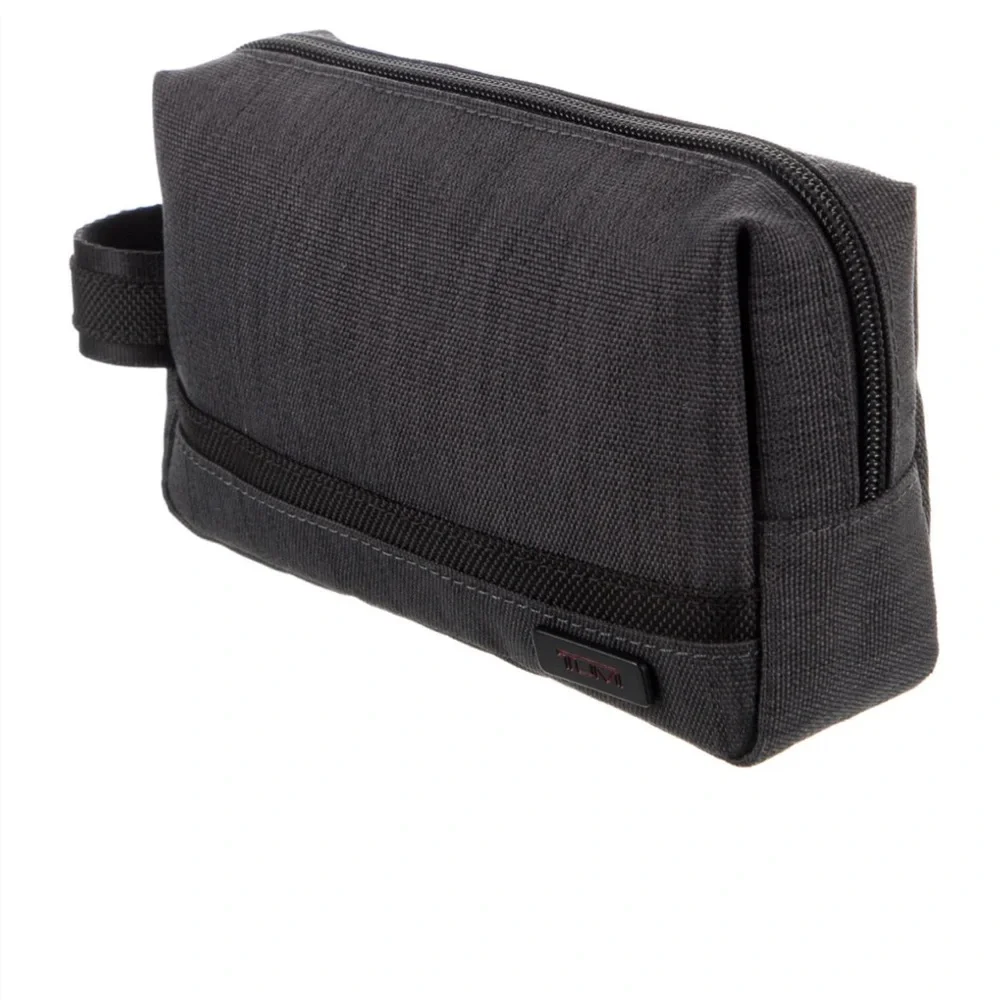 Tumi Men's Black Toiletry Bag -Compact Travel Dopp Kit